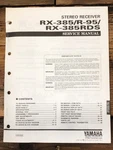 Yamaha R-95 RX-385RDS Receiver Service Manual *original*. Fixed Price $19.97.