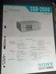 Sony SQD-2000 Service Manual Decoder Original. Fixed Price $75.00.