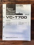 Pioneer VC-T700 Tuner Service Manual *original*. Fixed Price $14.97.
