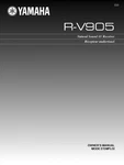 Yamaha R-V905 Receiver Owners Manual. Fixed Price $22.24.