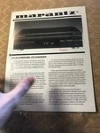 Original Marantz - CC52 Carousel Cd Changer Product Insert D1099. Fixed Price $17.95.