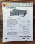Sony TA-AX435 Amplifier Service Manual *original*. Fixed Price $14.97.