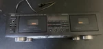 Yamaha Natural Sound Stereo Double Cassette Deck KX-W382 Green. Fixed Price $40.00.