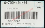 Pcs New And Genuine Sony 670040401 Ic ZIVA-5M-PA Dvd Decoder For DAV-S500. Fixed Price $15.00.