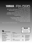 Yamaha RX-595 Receiver Owners Manual. Fixed Price $22.24.