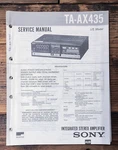 Sony TA-AX435 Amplifier Service Manual *original*. Fixed Price $14.97.