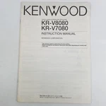 Kenwood KR-V8080 Original Audio Video Receiver Instruction Manual 1990S. Fixed Price $19.99.
