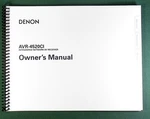 Denon AVR-4520CI Instruction Manual: Full Color 227 Pages & Protective Covers!. Fixed Price $32.95.