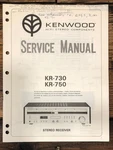 Kenwood KR-730 KR-750 Receiver Service Manual *original*. Fixed Price $24.97.
