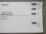 Denon Surround Receiver AVR-3311CL Owner's Manual. Fixed Price $19.00.