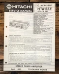 Hitachi HTA-55F Receiver Service Manual *original*. Fixed Price $14.97.