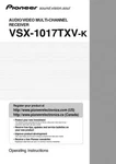 Pioneer VSX-1017TXVK Receiver Owners Manual. Fixed Price $22.24.