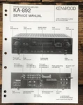 Kenwood KA-892 Amplifier Service Manual *original*. Fixed Price $19.97.
