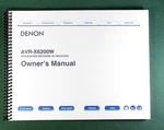 Denon AVR-X6200W Instruction Manual: Full Color 352 Pages & Protective Covers!. Fixed Price $39.95.