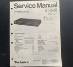 Technics ST-G450 Quartz Synthesizer Am/fm Stereo Tuner Original Service Manual. Fixed Price $9.99.