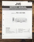 Jvc RX-401 Receiver Service Manual *original*. Fixed Price $24.97.