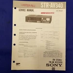 Sony STR-AV340 Service Manual Original Paper Oem Repair Guide Usa. Fixed Price $24.95.