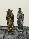 Rare Mystical Creations Chess Set Skeleton King & Queen Gold Vs Silver Very Cool. Fixed Price $150.00.