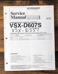 Pioneer VSX-D557 VSX-D607S Receiver Service Manual *original*. Fixed Price $14.97.