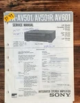Sony TA-AV501 -AV501R -AV601 Amplifier Service Manual *original*. Fixed Price $14.97.