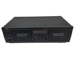 Rare Yamaha KX-W382 Natural Sound Stereo Double Cassette Deck In Black. Fixed Price $164.50.
