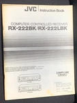 Jvc RX-222BK RX-222LBK Receiver Owners Manual Original. Fixed Price $29.99.