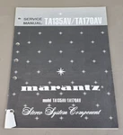 Marantz TA135AV/TA170AV Service Manual D-2194. Fixed Price $54.95.