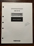Nikko NR-515 Am/fm Stereo Receiver Service Manual Original Genuine Vintage Oem. Fixed Price $19.99.