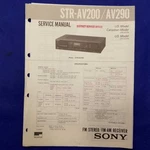 Sony STR-AV200 STR-AV290 Service Manual Original Paper Oem Repair Guide Usa. Fixed Price $24.95.