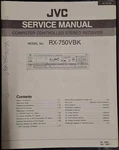 Jvc RX-750VBK Receiver Service Manual Original. Fixed Price $39.99.