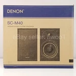 Denon SC-M40 Black Bookshelf Speakers, New In Open Box, RCD-M40. Fixed Price $193.75.