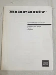 Vintage Marantz MR2020 Manual Compact Disc Player Tuner Amplifier User Guide. Fixed Price $14.96.