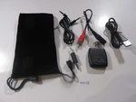 Insignia Portable Bluetooth Audio Receiver, Model: NS-MBTK35, Black. Fixed Price $13.00.