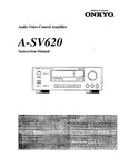 Onkyo A-SV620 Amplifier Owners Manual. Fixed Price $22.24.