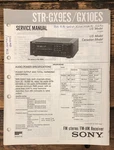 Sony STR-GX9ES STR-GX10ES Receiver Service Manual *original*. Fixed Price $39.97.