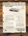 Sony STR-AV230 STR-AV330 Receiver Service Manual *original*. Fixed Price $14.97.