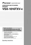 Pioneer VSX-1016TXV Receiver Owners Manual. Fixed Price $22.24.
