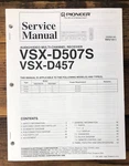 Pioneer VSX-D457 VSX-D507S Receiver Service Manual *original*. Fixed Price $14.97.