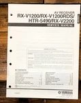 Yamaha RX-V1200 HTR-5490 RX-V2200 Receiver Service Manual *original*. Fixed Price $24.97.