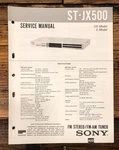 Sony ST-JX500 Tuner Service Manual *original*. Fixed Price $19.97.