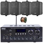 Pyle Home Bluetooth Stereo Amplifier, 4X 4" 30W Indoor/outdoor Speakers W/wire. Fixed Price $203.49.
