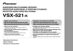Pioneer VSX-521-K Receiver Owners Manual. Fixed Price $22.24.