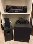 Denon AVR-S740H 7.2 Receiver Dolby Atmos Dts:x Wi-fi Heos Sony SA-CS9. Fixed Price $200.00.
