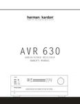 Harman Kardon AVR-630 Receiver Owners Manual. Fixed Price $22.24.