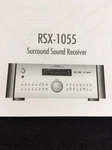 Rotel RSX-1055 Surround Receiver Original Owners Manual Stereo Home Theater. Fixed Price $19.95.