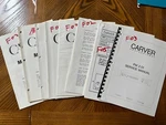 Carver Service Manuals - Originals. Fixed Price $19.99.