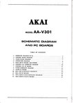 Original Akai AA-V301 Audio Video Receiver Service Manual. Fixed Price $15.00.