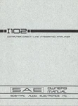 Sae I102 I-102 Amplifier Owners / User Manual *original*. Fixed Price $30.00.