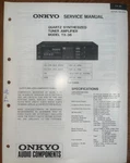 Onkyo TX-36 Tuner Amplifier Service Manual Original. Fixed Price $29.99.