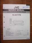Service Manual Jvc RX-807 Vtn Digital Receiver, Original. Fixed Price $21.19.